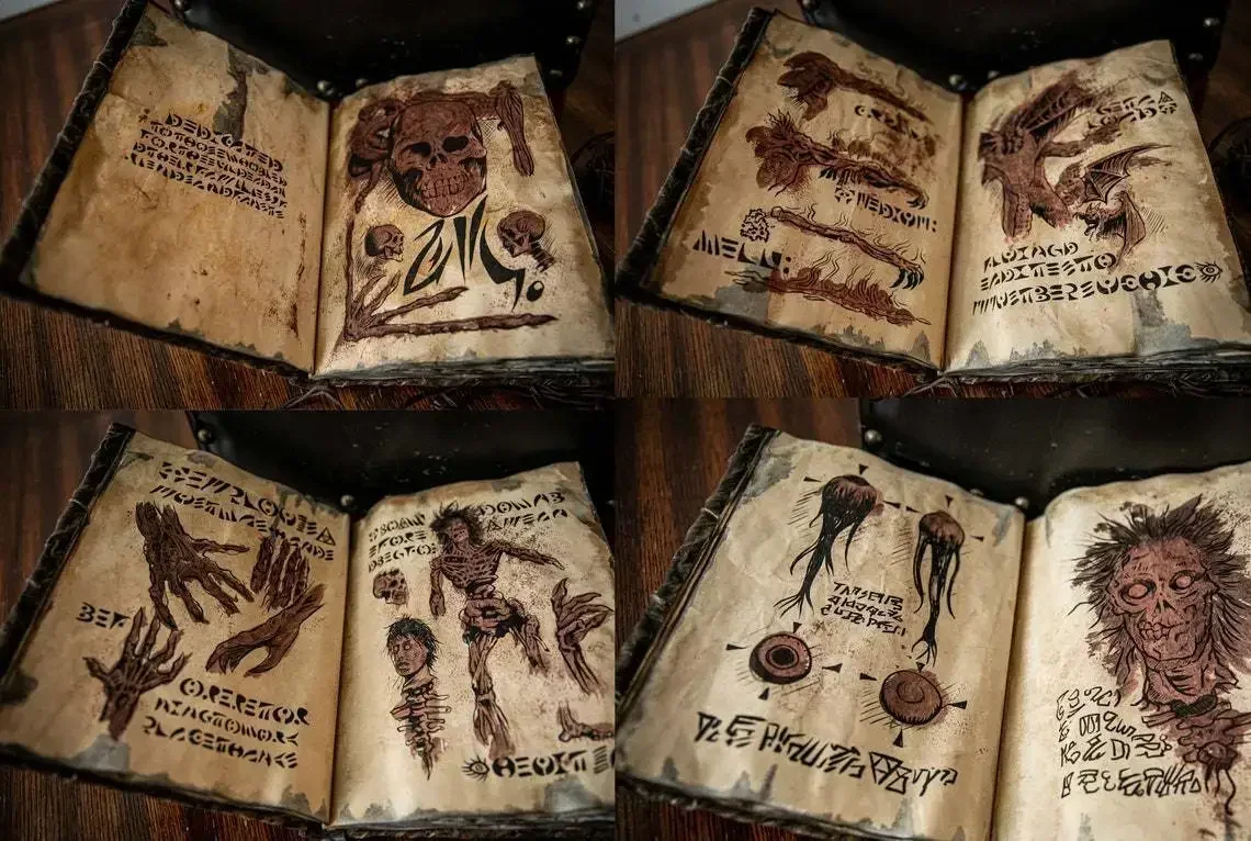 Vintage And Collectible Books - Vintage Necronomicon - Karanlık Büyü Çağırma