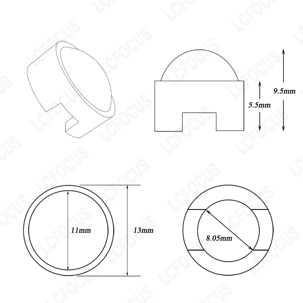13mm 1 W 3 W Mini LED Lens 15  - Darkroom Enlarger Lens incelemesi ve fiyatı