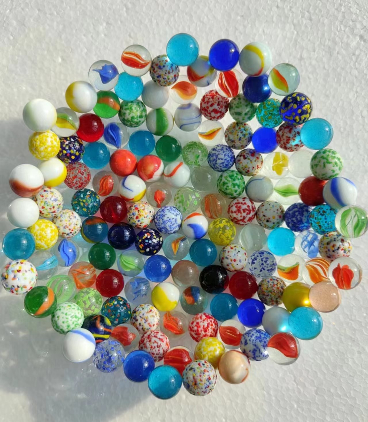 16mm 25mm 35mm Renkli Cam Bily - Vintage Collectible Marbles incelemesi ve fiyatı