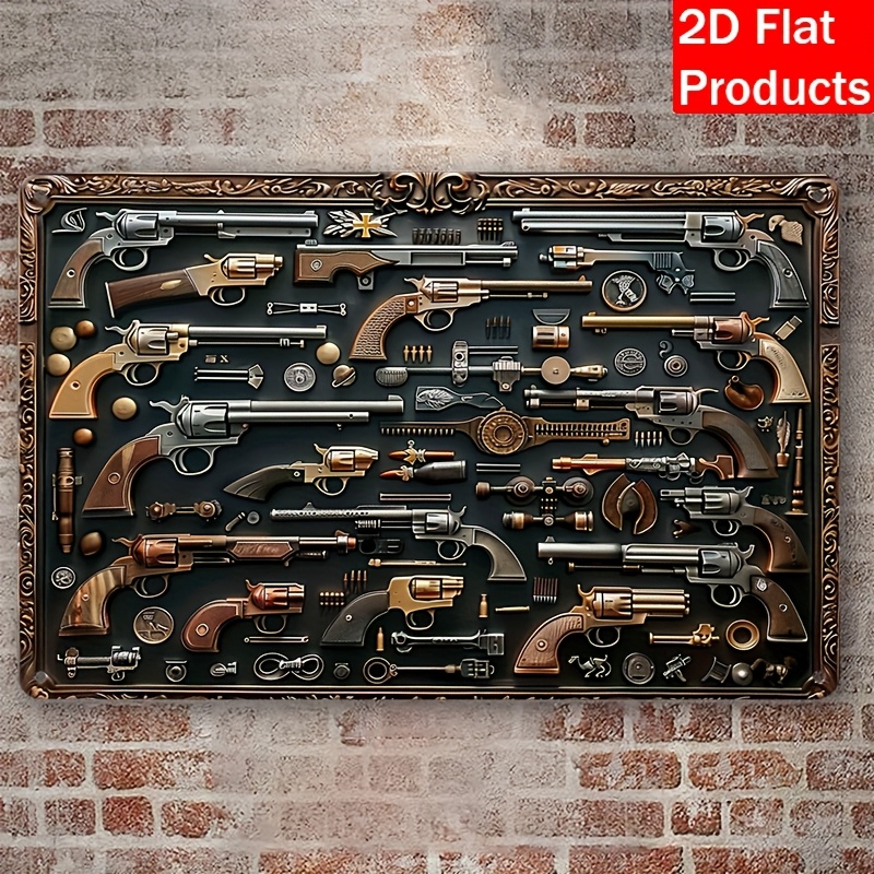 2026 [Metal Dekoratif Plakası] - Vintage Collectible Guns incelemesi ve fiyatı
